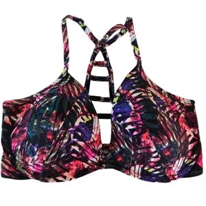 Victoria’s Secret medium D/DD underwire bikini top multicolor